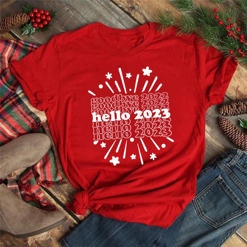 Hello-2023-Female-Christmas-T-shirts-Red-Short-Sleeve-Y2k-Clothes-Fashion-the-New-Year-Tops-1