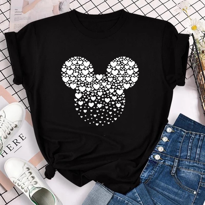 New-T-shirts-for-Women-Fashion-Heart-Minnie-Print-T-Shirt-Streetwear-Clothes-Kawaii-Mickey-Mouse