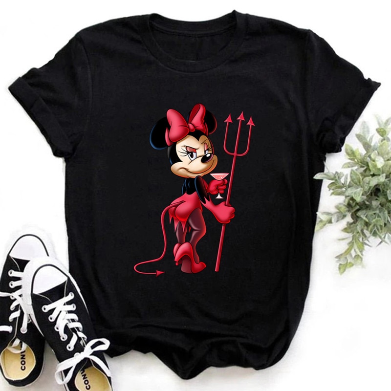 Women-s-Clothing-Summer-2022-Mickey-Minnie-Mouse-Disney-Short-Sleeve-T-shirts-for-Girls-Funny